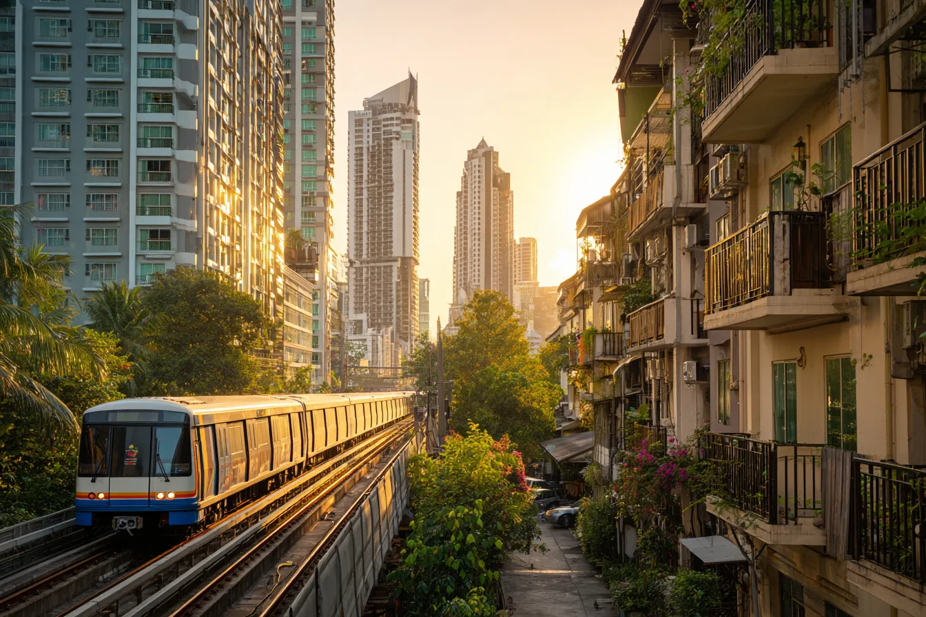 ภาพประกอบคอนโดติดรถไฟฟ้าและคอนโดในซอย